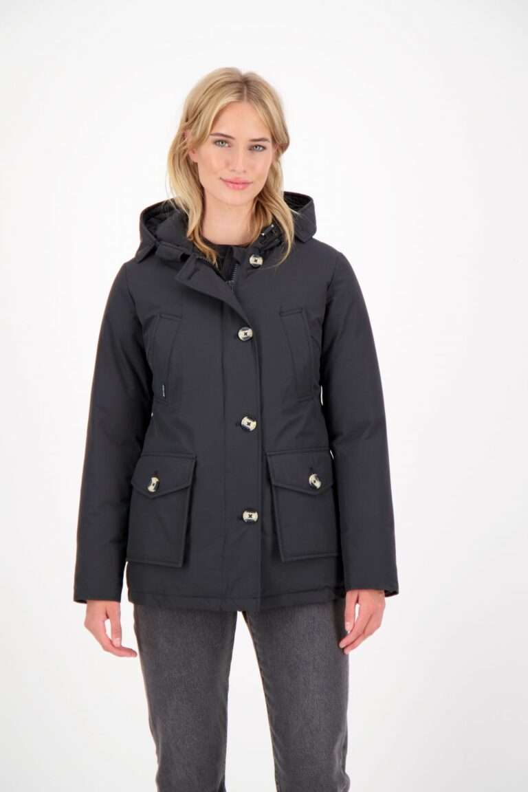 Airforce 4 pocket parka winterjas dames zwart