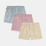 POCKIES 3-pack Pastel striped boxers