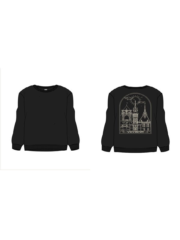 Kultivate X Streakers limited edition Crewneck Sweater Black